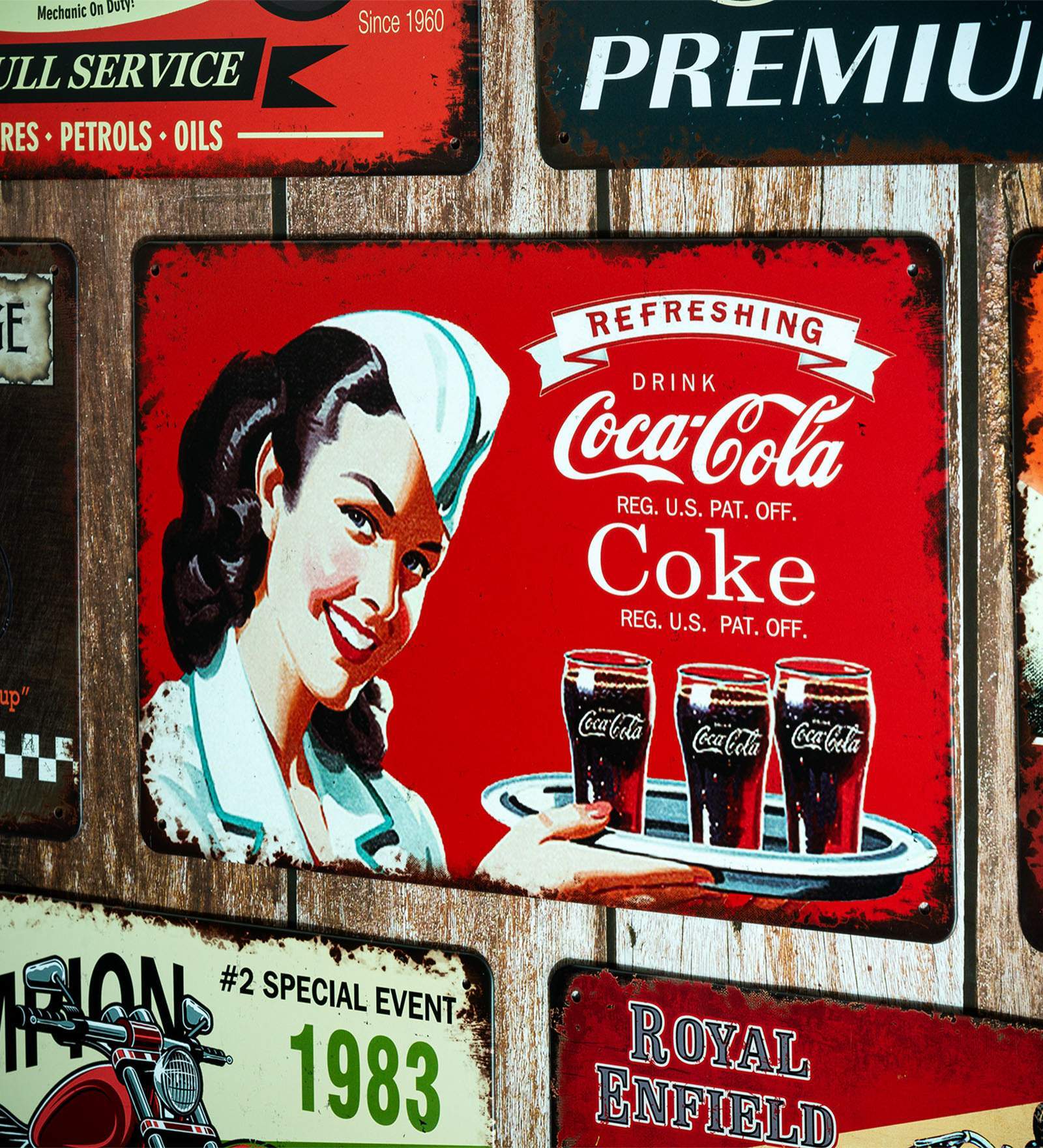 Big wall sign Drink Cocacola Metal Plate