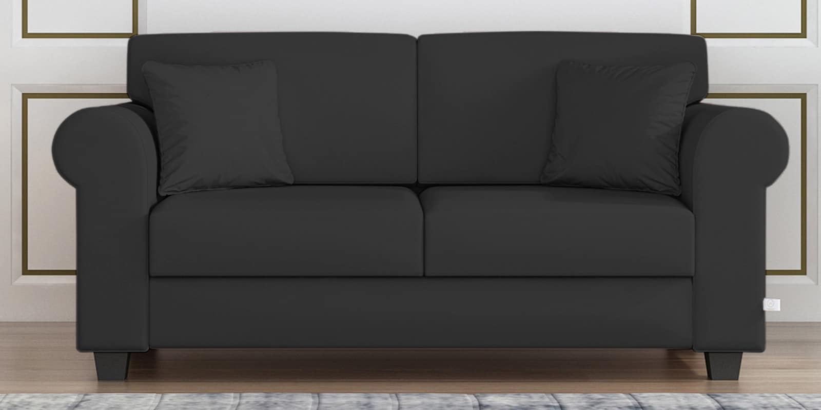 Numonk Velvet 2 Seater Sofa In Cool Grey Colour