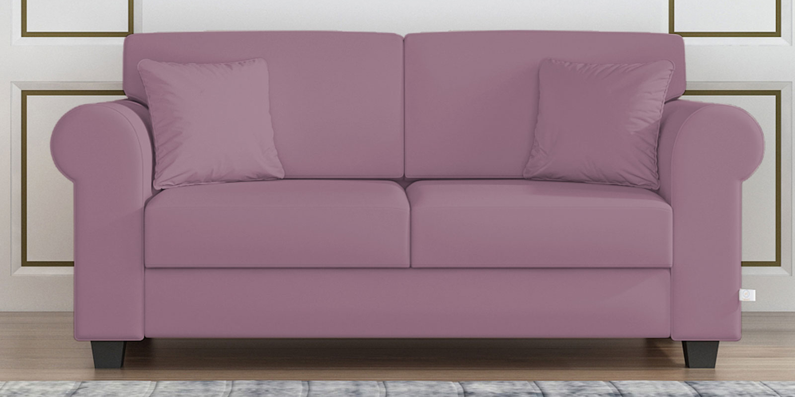 Numonk 2 Seater Sofa In Puce Pink Colour