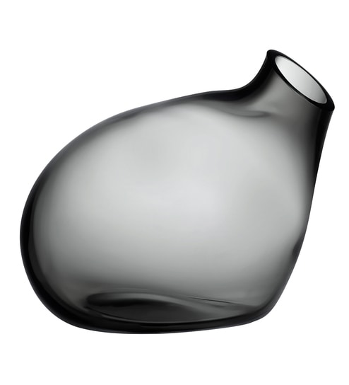 Buy Black Glass Bubble Smoke Vase By Nude Online Glass Vases