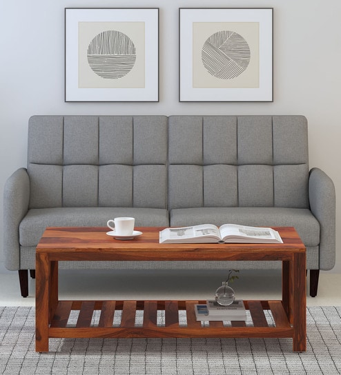 Nuevo Sheesham Wood Coffee Table in Scratch Resistant Honey Oak Finish