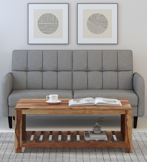 Nuevo Sheesham Wood Coffee Table in Scratch Resistant Rustic Teak Finish