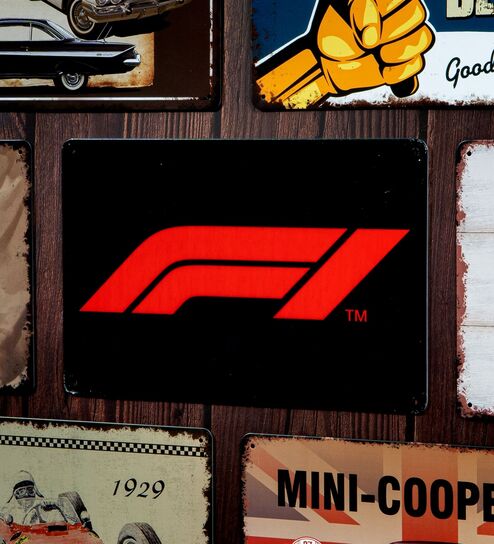 Number Plates Big Wall Sign F1 Racing Theme