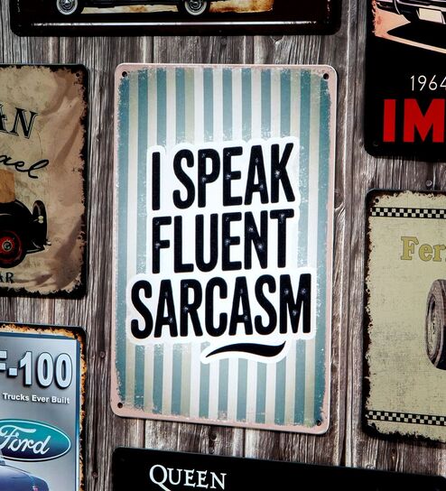 Number Plates Big Wall Sign Fluent Sarcasm Vintage Sign