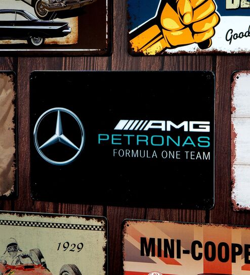 Number Plates Big Wall Sign Mercedes AMG Petronas Formula One