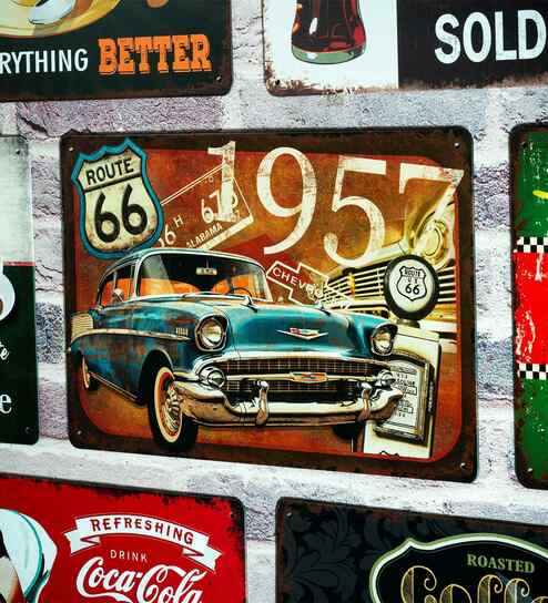 Big wall sign Chevrolet 1957 Metal Plate