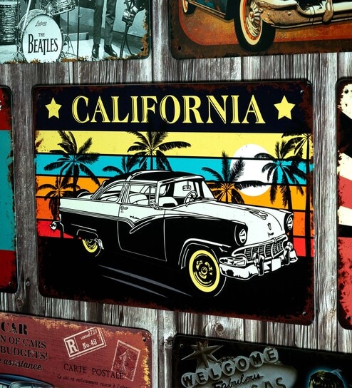 Big wall sign Ford Victoria 1956 California Metal Plate