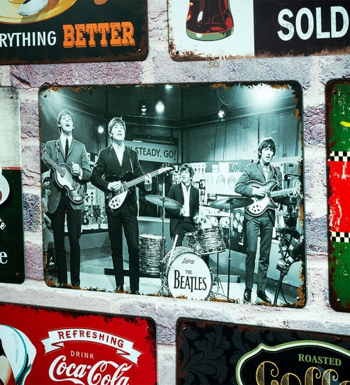 Big wall sign The Beatles Metal Plate
