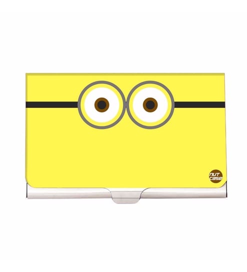 Buy Yellow Cute Eyes Stainless Steel Visiting Card Holder By