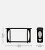 Nubian Mango Wood Console Table In  Wirebrush Black Finish