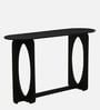 Nubian Mango Wood Console Table In  Wirebrush Black Finish