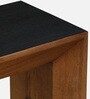 Nubian Mango Wood Console Table In Black And Natural Wirebrush  Finish