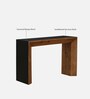 Nubian Mango Wood Console Table In Black And Natural Wirebrush  Finish