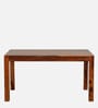 Nuevo Sheesham Wood 6 Seater Dining Set in Scratch Resistant Honey Oak Finish With Bench
