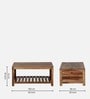 Nuevo Sheesham Wood Coffee Table in Scratch Resistant Rustic Teak Finish