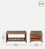 Nuevo Sheesham Wood Coffee Table in Scratch Resistant Rustic Teak Finish