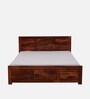 Nuevo Sheesham Wood King Size Bed in Scratch Resistant Honey Oak Finish