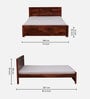 Nuevo Sheesham Wood King Size Bed in Scratch Resistant Honey Oak Finish