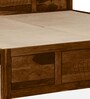 Nuevo Sheesham Wood Single Bed in Scratch Resistant Provincial Teak Finish