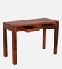 Nuevo Sheesham Wood Writing Table in Scratch Resistant Honey Oak Finish With Drawers