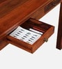 Nuevo Sheesham Wood Writing Table in Scratch Resistant Honey Oak Finish With Drawers