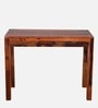 Nuevo Sheesham Wood Writing Table in Scratch Resistant Honey Oak Finish With Drawers