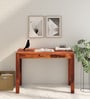Nuevo Sheesham Wood Writing Table in Scratch Resistant Honey Oak Finish With Drawers