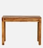 Nuevo Sheesham Wood Writing Table in Scratch Resistant Rustic Teak Finish With Drawers