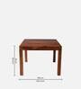 Nuevo Sheesham Wood 4 Seater Dining Table In Honey Oak Finish