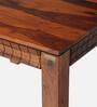 Nuevo Sheesham Wood 4 Seater Dining Table In Honey Oak Finish