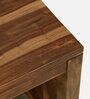 Nuevo Sheesham Wood Nesting Table In Rustick Teak Finish