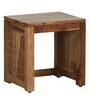 Nuevo Sheesham Wood Nesting Table In Rustick Teak Finish
