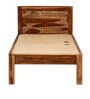 Nuevo Sheesham Wood Single Bed In Rustic Teak Finish