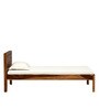 Nuevo Sheesham Wood Single Bed In Rustic Teak Finish