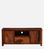 Nuevo Sheesham Wood TV Console in Scratch Resistant Honey Oak Finish For TVs Up To 55"