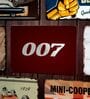 Number Plates Big Wall Sign 007 Vintage Movie Theme