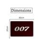 Number Plates Big Wall Sign 007 Vintage Movie Theme