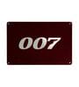 Number Plates Big Wall Sign 007 Vintage Movie Theme