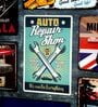 Number Plates Big Wall Sign Auto Repair Shop Vintage Garage