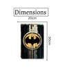 Number Plates Big Wall Sign Batman Superhero Theme