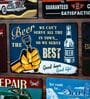 Number Plates Big Wall Sign Beer The Best Vintage Bar Decor