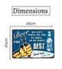 Number Plates Big Wall Sign Beer The Best Vintage Bar Decor
