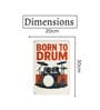 Number Plates Big Wall Sign Born To Drum Music Theme