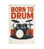 Number Plates Big Wall Sign Born To Drum Music Theme