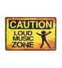 Number Plates Big Wall Sign Caution Loud Music Zone