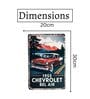 Number Plates Big Wall Sign Chevrolet Bel Air 1955 Vintage Car