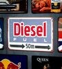 Number Plates Big Wall Sign Diesel Fuel Vintage