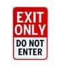 Number Plates Big Wall Sign Exit Only Do Not Enter