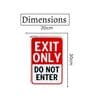 Number Plates Big Wall Sign Exit Only Do Not Enter