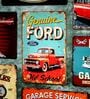 Number Plates Big Wall Sign Genuine Ford Old School